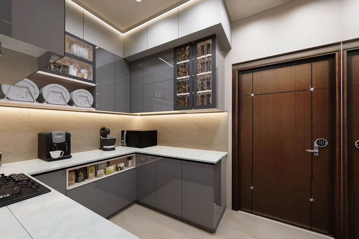 Cuisiniste au travail